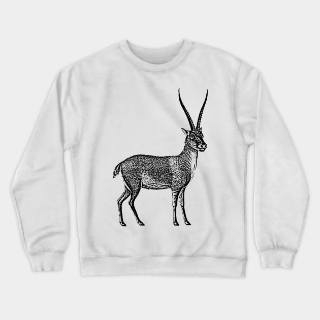 Antelope. Crewneck Sweatshirt by Alekxemko
